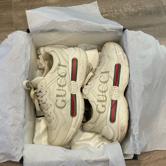 Gucchi Rhyton sneakers men size 9.5 - Picture 2 of 10